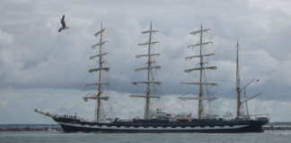 Hanse Sail Krusenstern Krusenstern in Warnemünde bei der Hanse Sail 2013